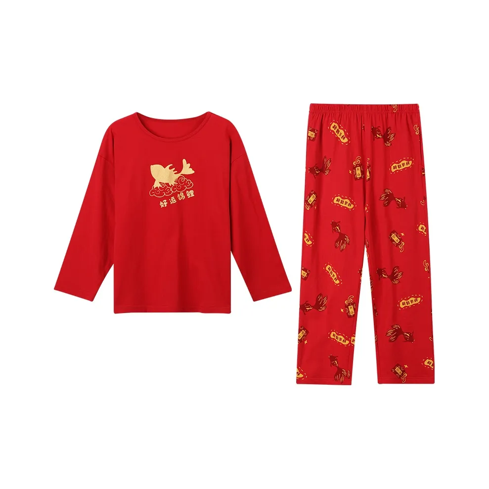 Red Bean Домашняя одежда Красный китайский Подростки