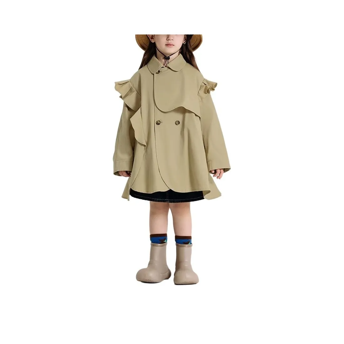 Woobaby Куртка SS25 Теплая хаки для детей 3-7 лет