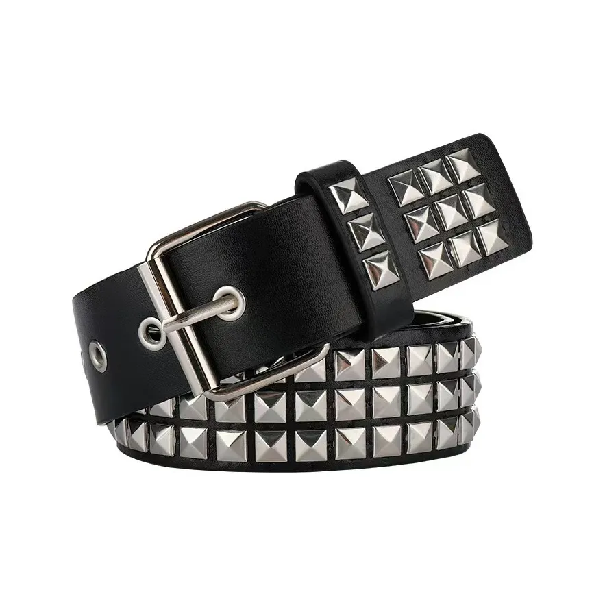 IOTS Ремни из ПУ (полиуретана) кожа унисекс 3,8 см