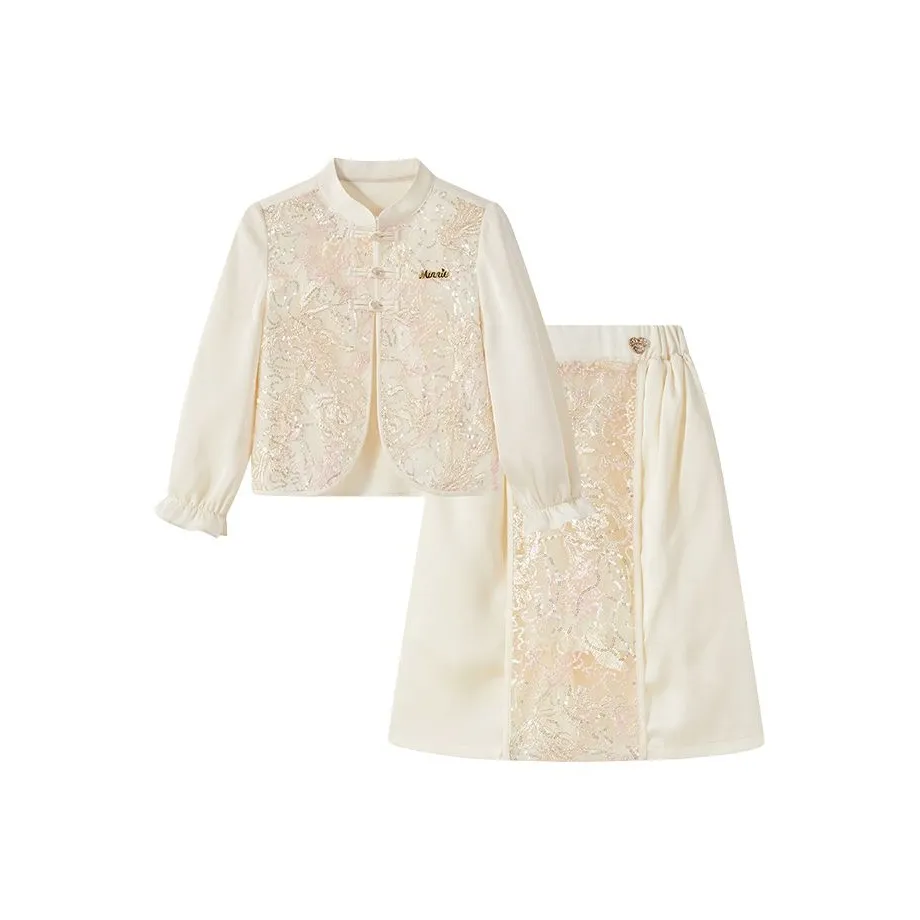 Детский комплект Disney с юбкой для детей 3-7 лет размер SS25 бежевый