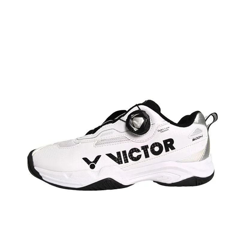 Victor Износостойкая Дышащая Низкая Обувь для Бадминтона Унисекс Черная