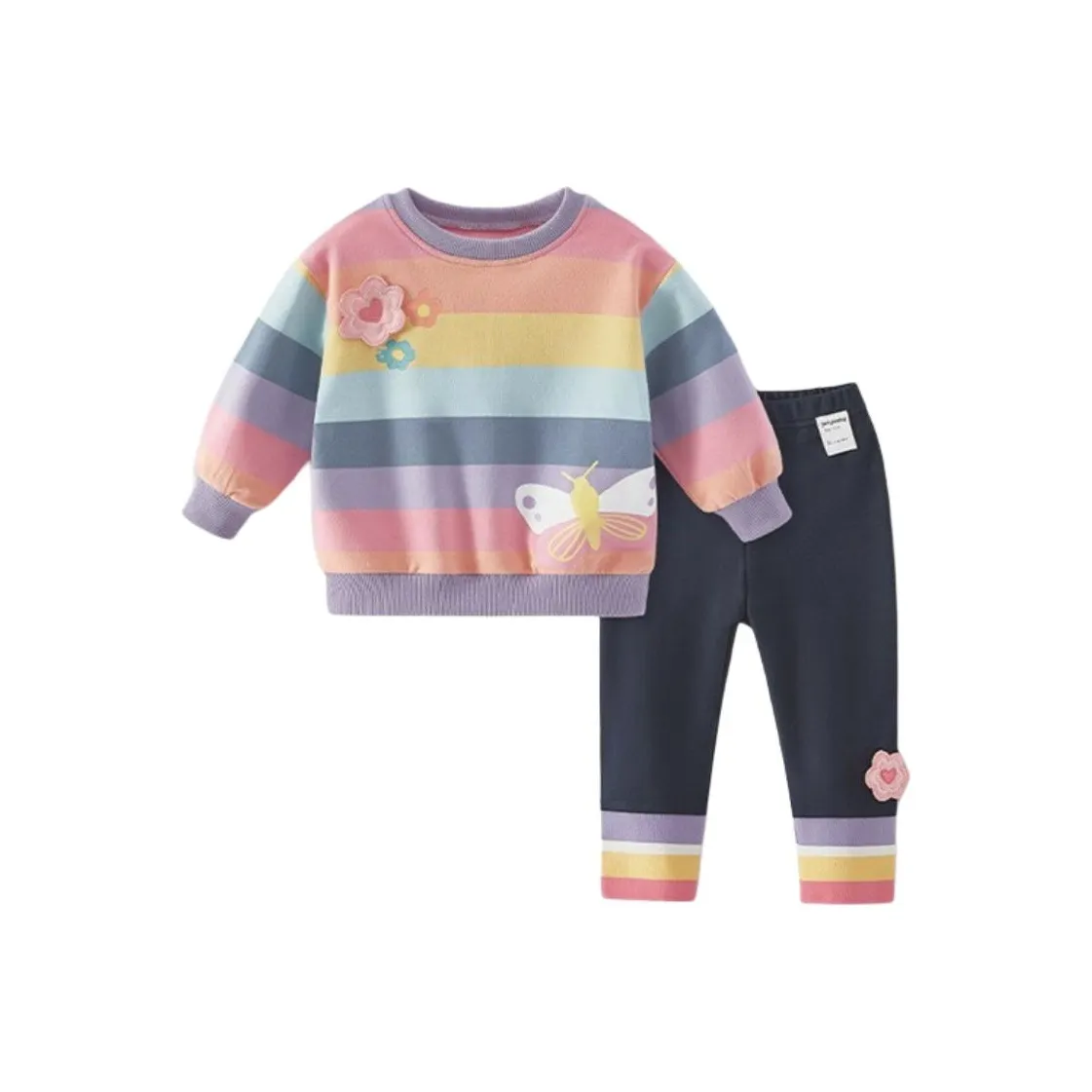 JELLYBABY Повседневная спортивная одежда Радужная для детей 3-7 лет