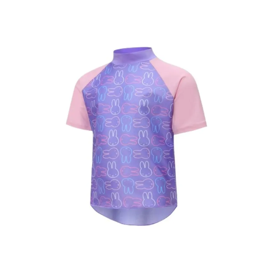 Speedo Детский купальник унисекс для детей 3-7 лет фиолетовый розовый