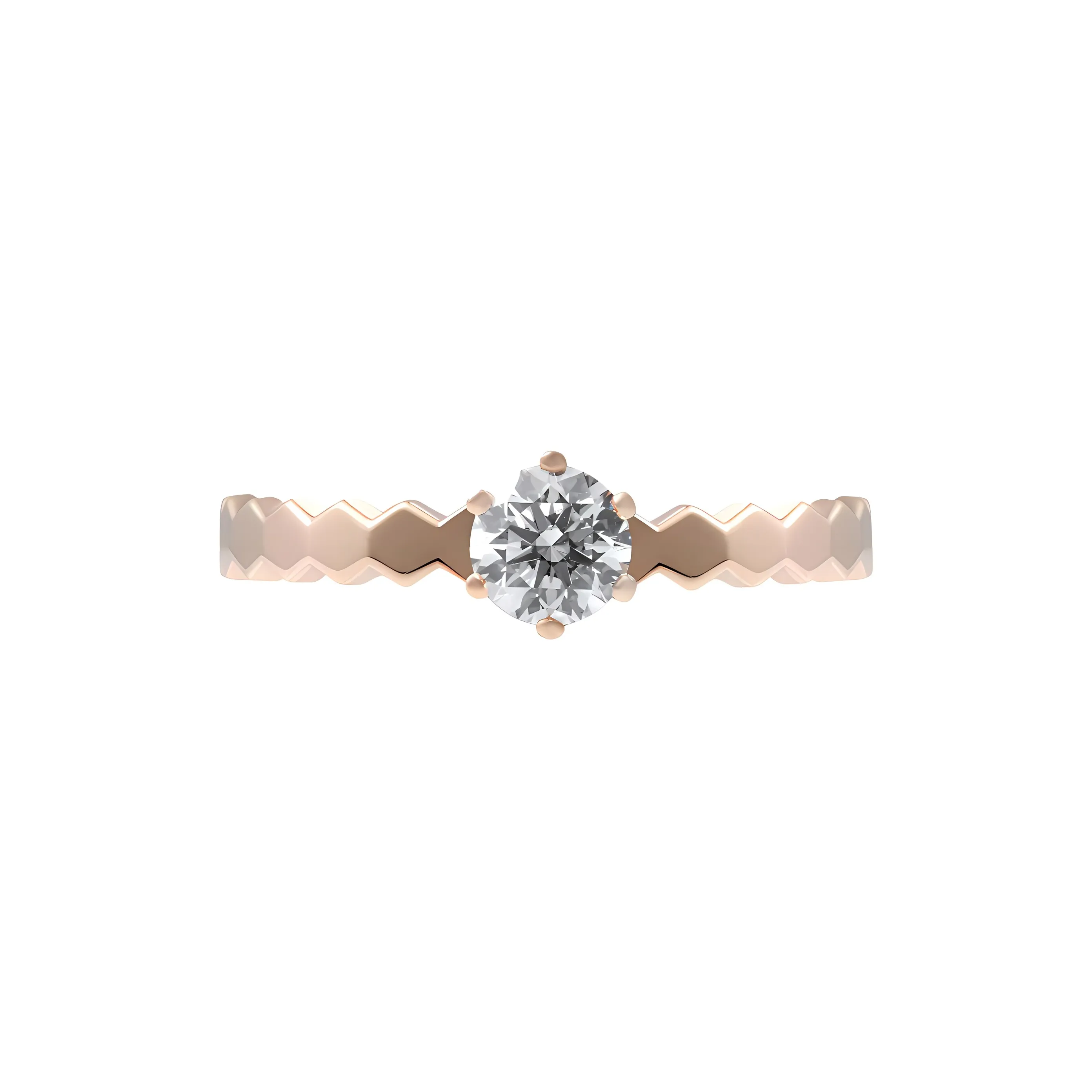 Chaumet Diamond Rings Unisex Rose Gold