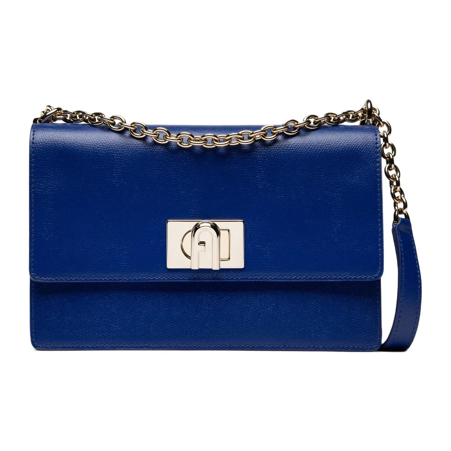 Furla 1927 Collection Кожа Сумка через плечо Маленькая Женская Морской Синий