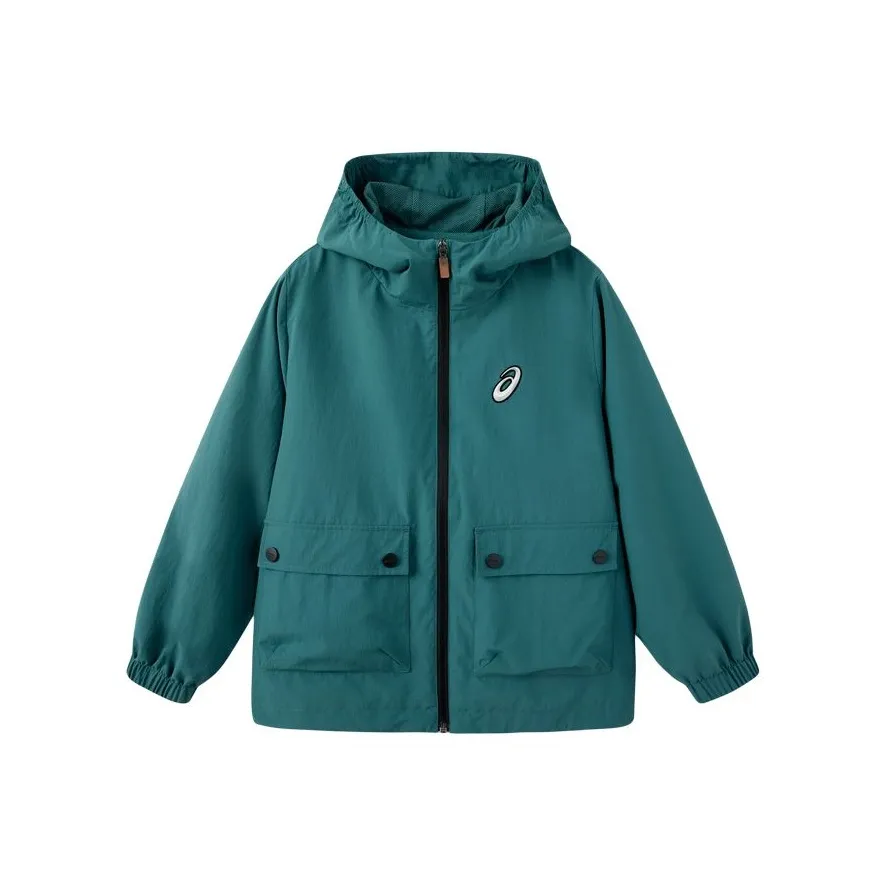 Asics Ветровка Urban Light Trend Зеленая Подростки