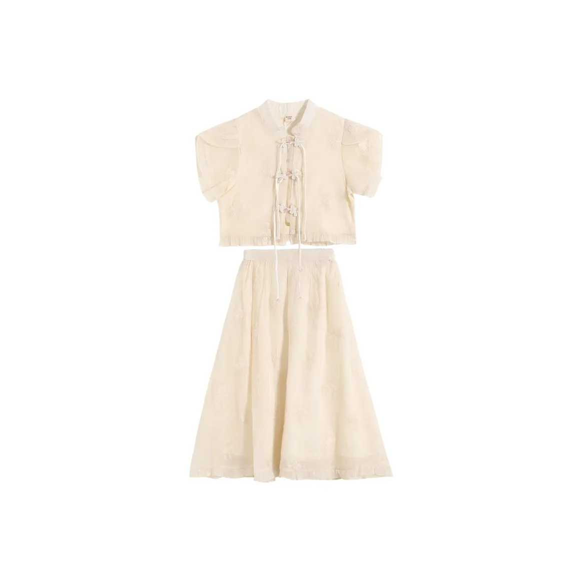 Подростки Mu Anmu Комплект с юбкой Кремовый Абрикос