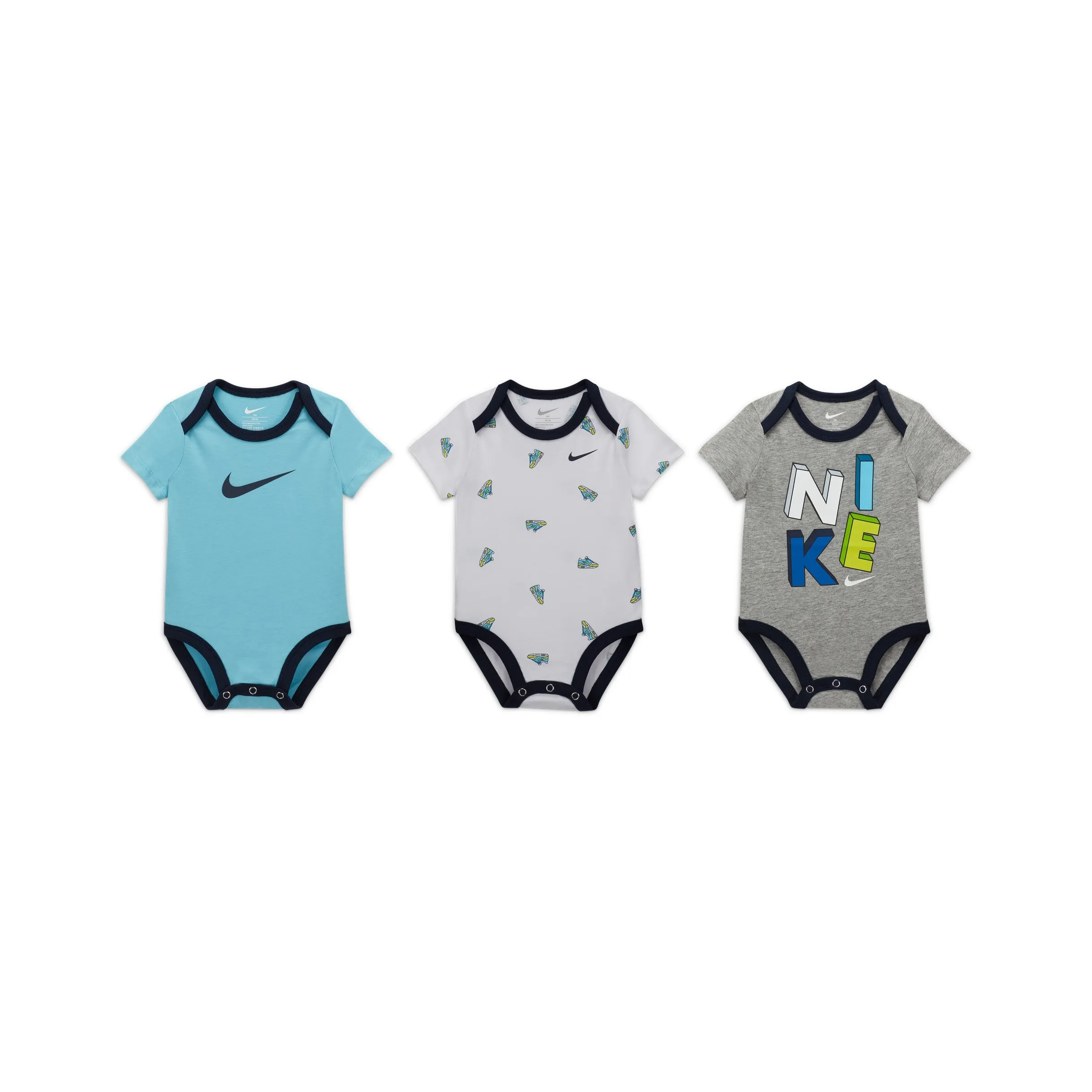 Nike Комбинезон 3 шт Белый Infant и Toddler
