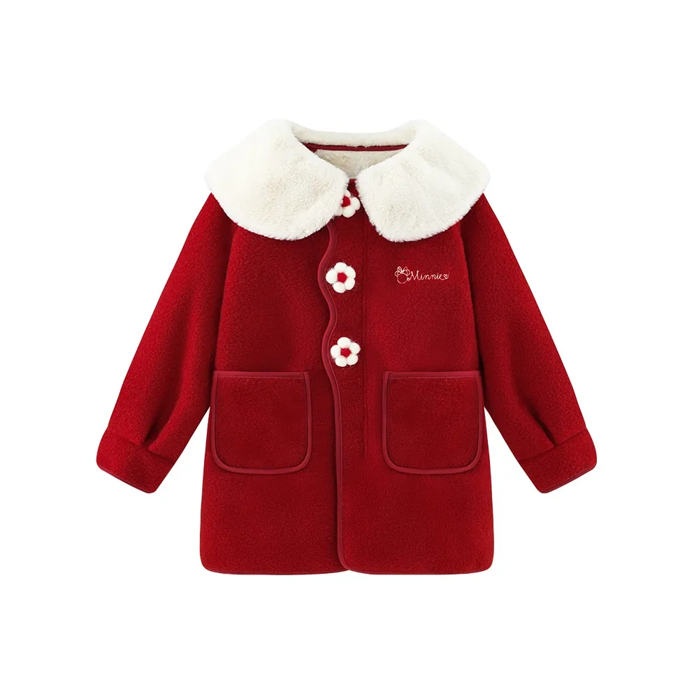 Disney Red Kids Шерстяное пальто