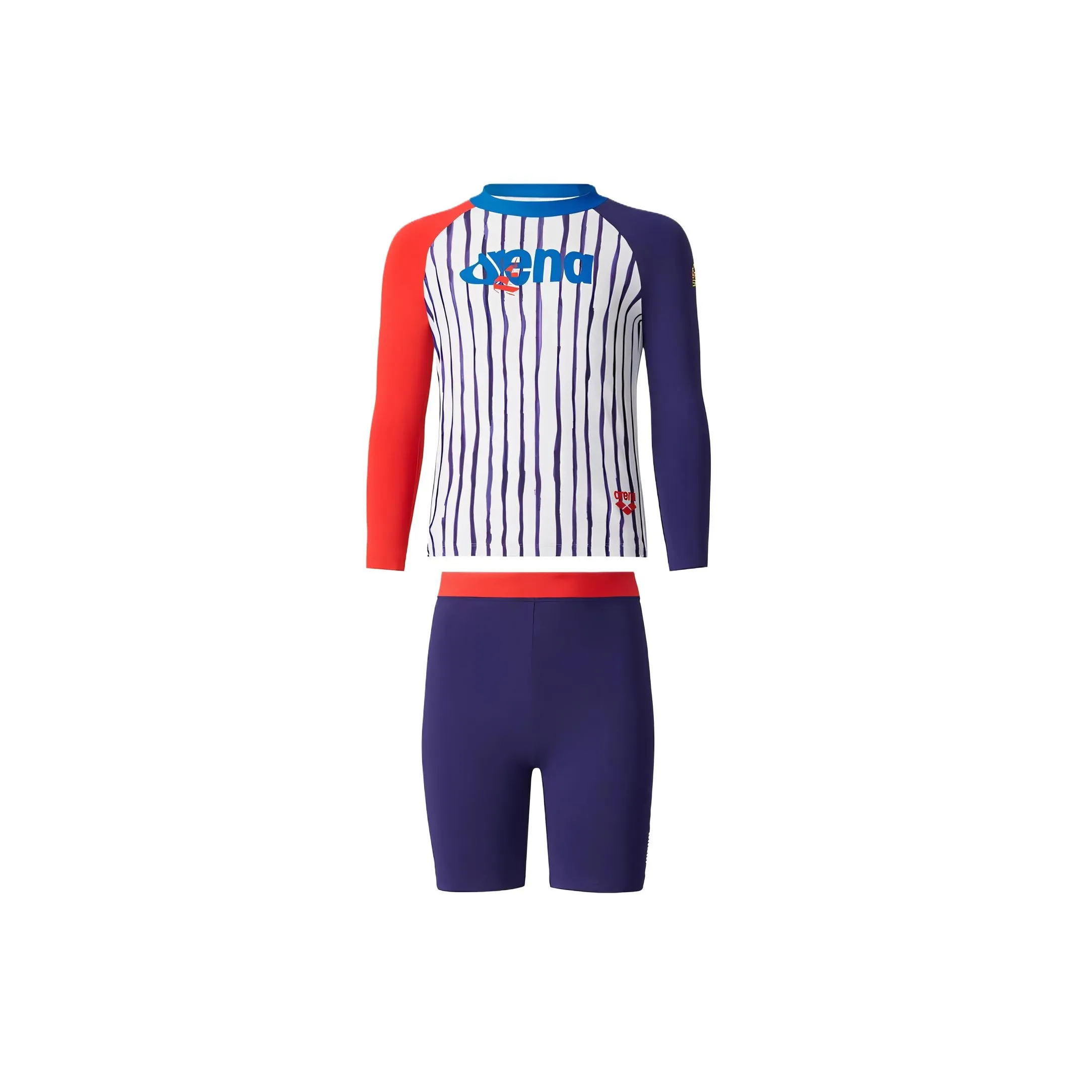 Arena Детский купальник темно-синий красный для детей 3-7 лет