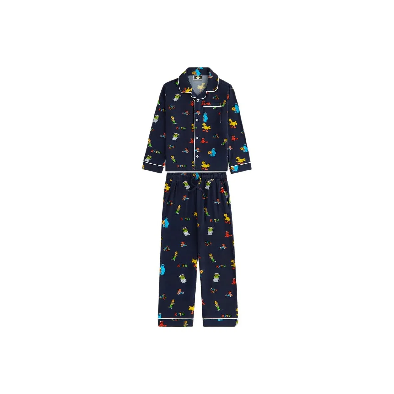 KITH Collaboration X SESAME STREET Домашняя одежда FW24 Nighttime Детский