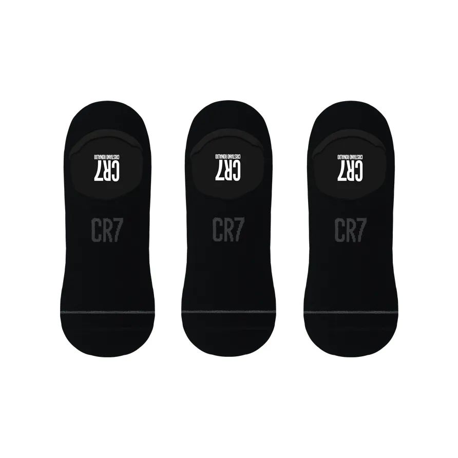 CR7 CRISTIANO RONALDO No Show Носки Мужские 3 упаковки Черный