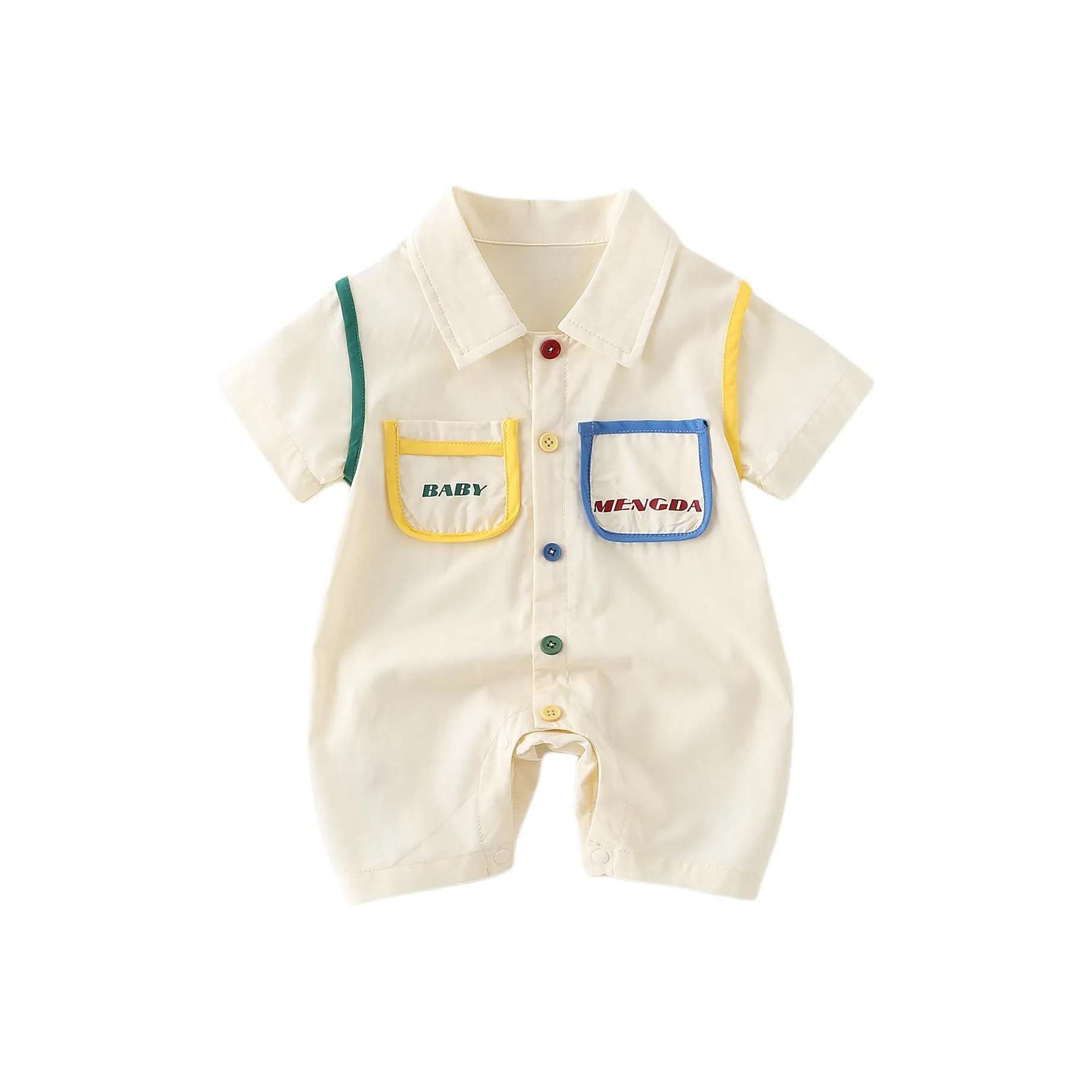 XiaoJinBu Комбинезон Ecru для младенцев и малышей