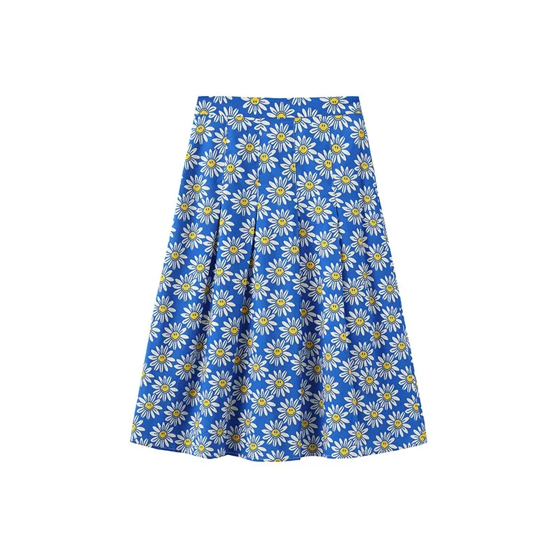 Wiggle Wiggle HIGH RISE MID Длина (размер в длину) A Линия Юбка Повседневный Длинный Юбка Женские Синий