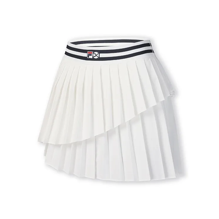 FILA Теннис Повседневные Короткие Юбки Женские Нефритовый Белый
