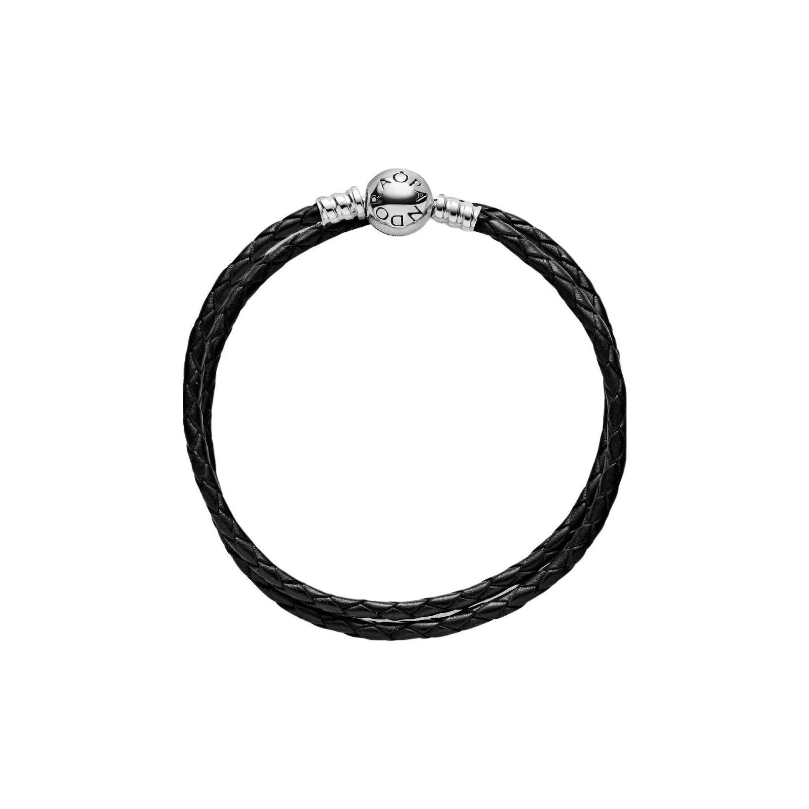 Pandora Кожа Браслеты Унисекс Черный