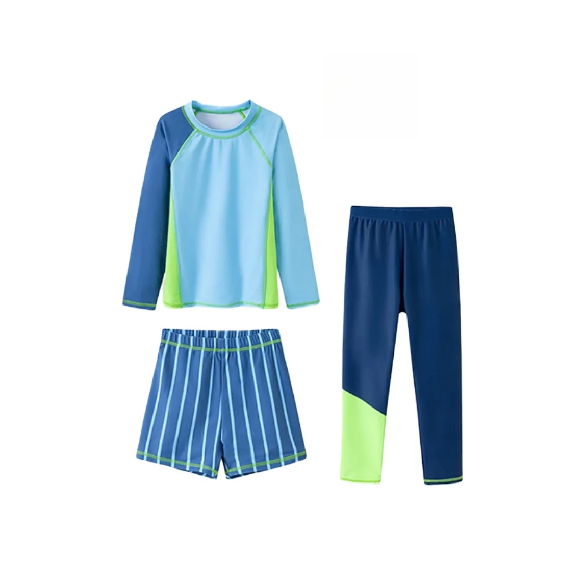 Mini Bala Детский купальник SS25 Набор из 3 шт Океанский синий 80196 Для детей 3-7 лет