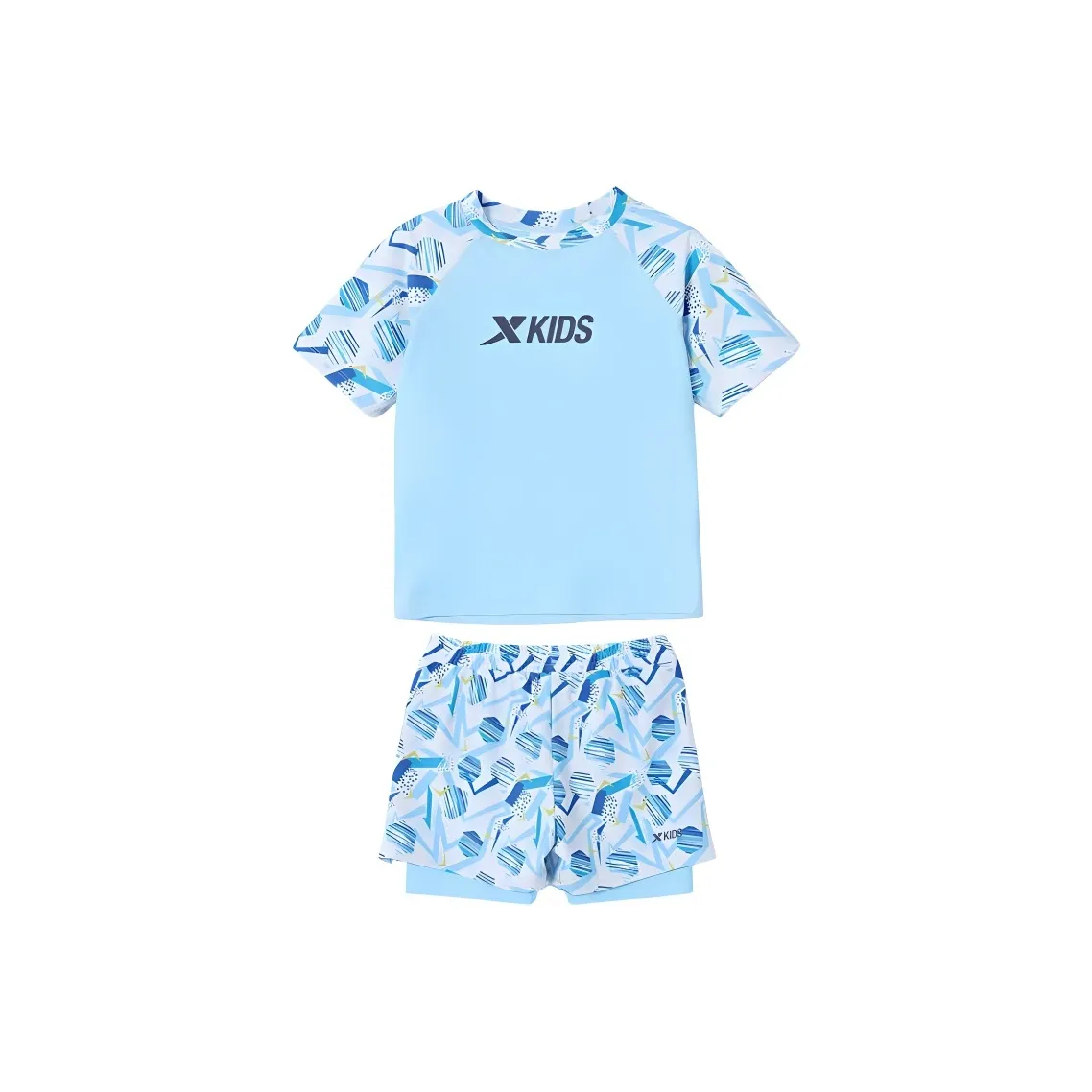 XTEP Детский купальник Ледяной синий для детей 3-7 лет