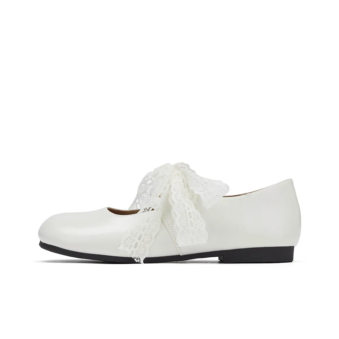 Hotwind Cream Lace Series Mary Jane Женские повседневные туфли с плоской подошвой Женские