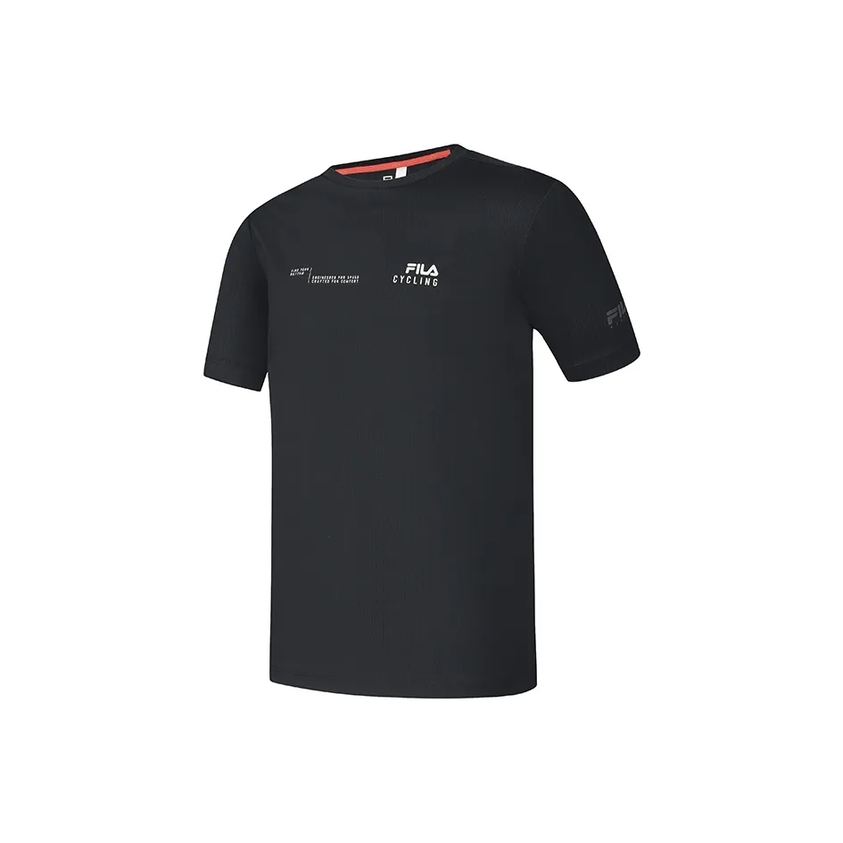 FILA Cycling T Shirts Men Pitch Black BK