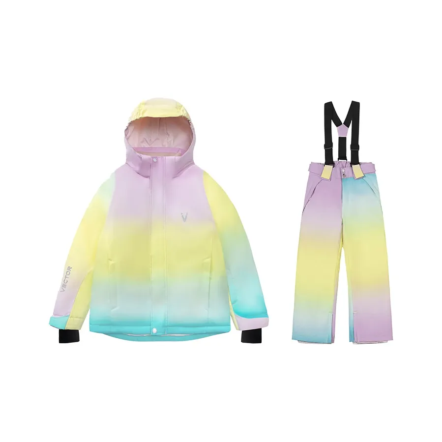 Vector Школьный возраст Детская лыжная одежда