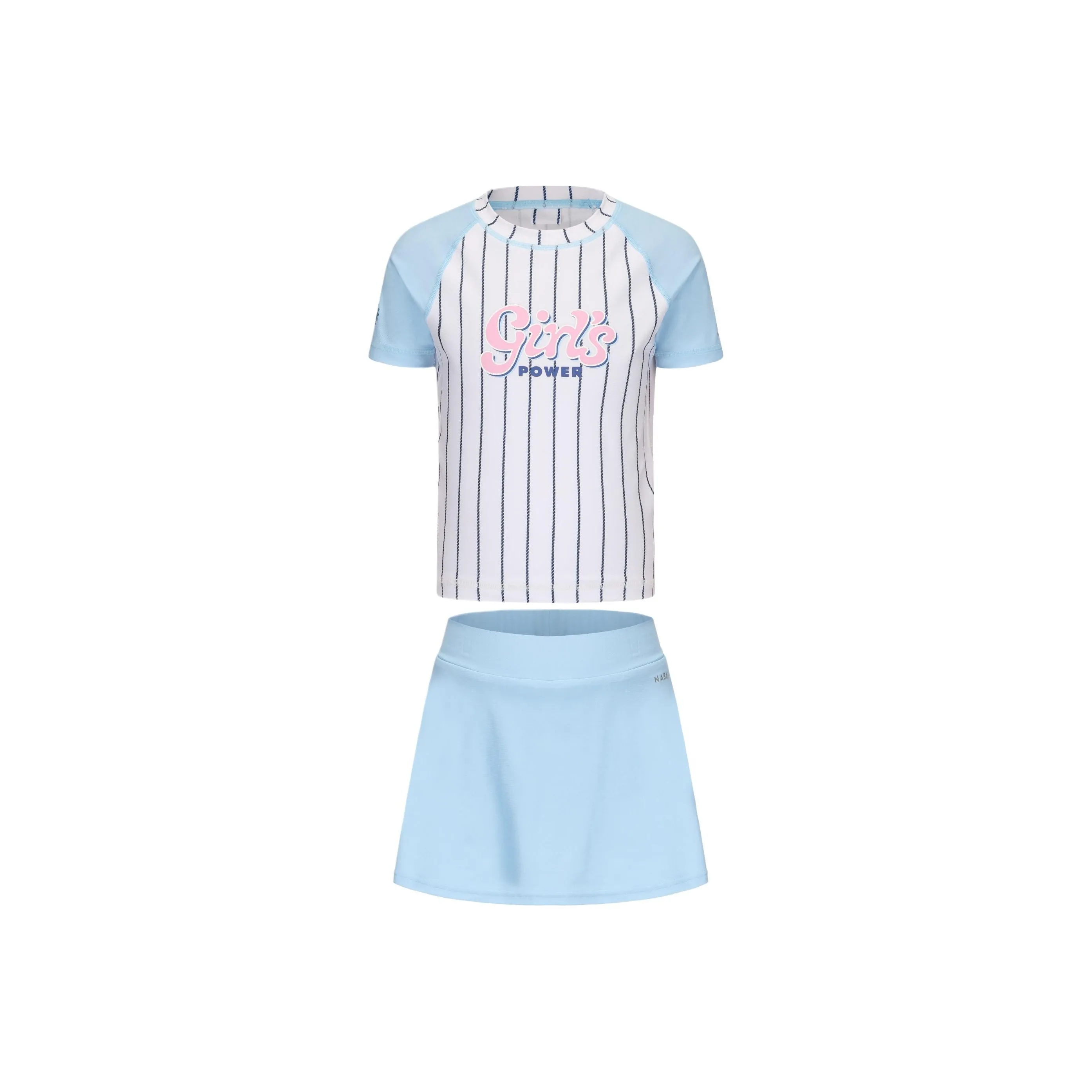 DECATHLON Детский купальник 2 предмета набор синий для детей 3-7 лет