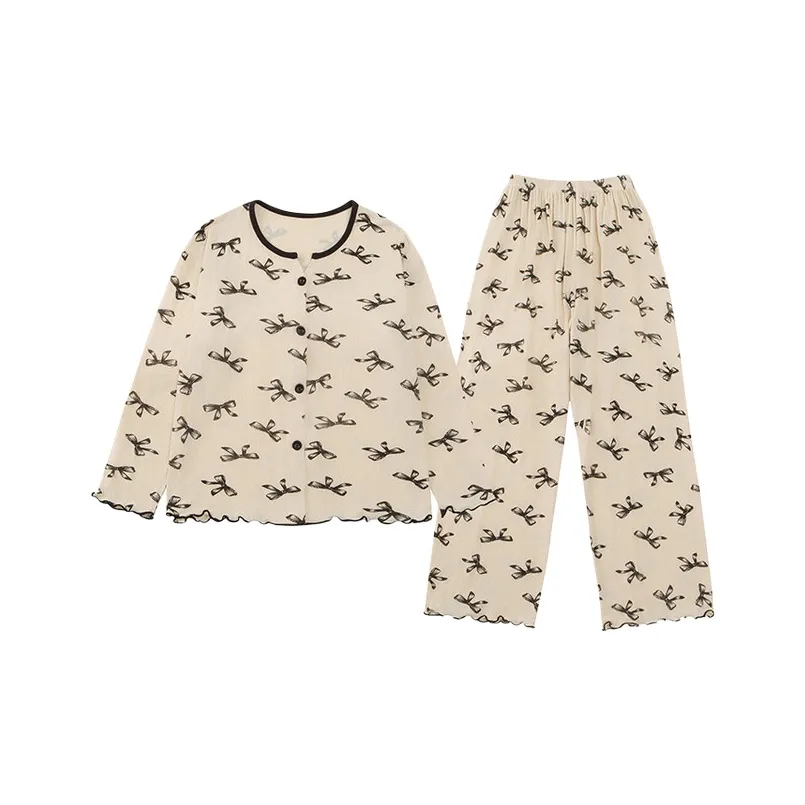 Lanza Homewear Абрикос [Бант Позиционирование стиля] Дети 3-7 лет