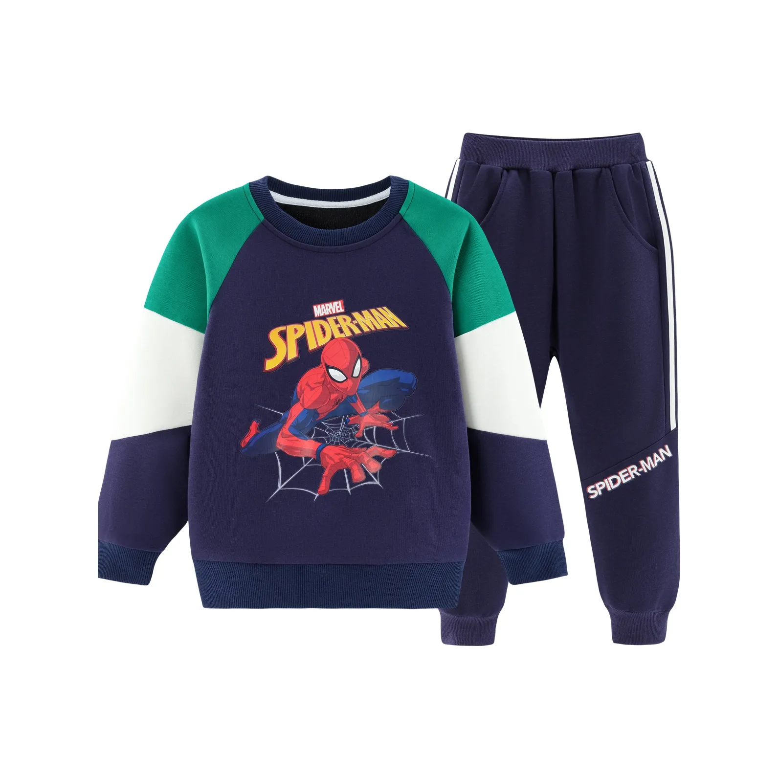 Disney Marvel Series Повседневная Спортивная Одежда Темно-Синий Дети Возраст 3-7 Лет