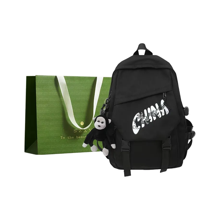 Three Ducklings Нейлон Рюкзак Ноутбук Рюкзак Стандартный Мужской Черный Синий Экрю Серый