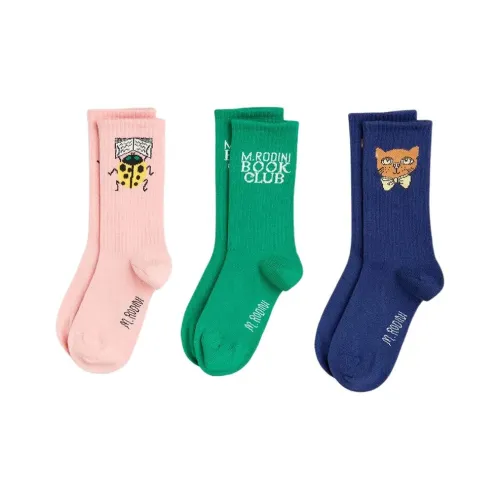 MINI RODINI 3 шт Розовый+Зеленый+Синий Kids Носки