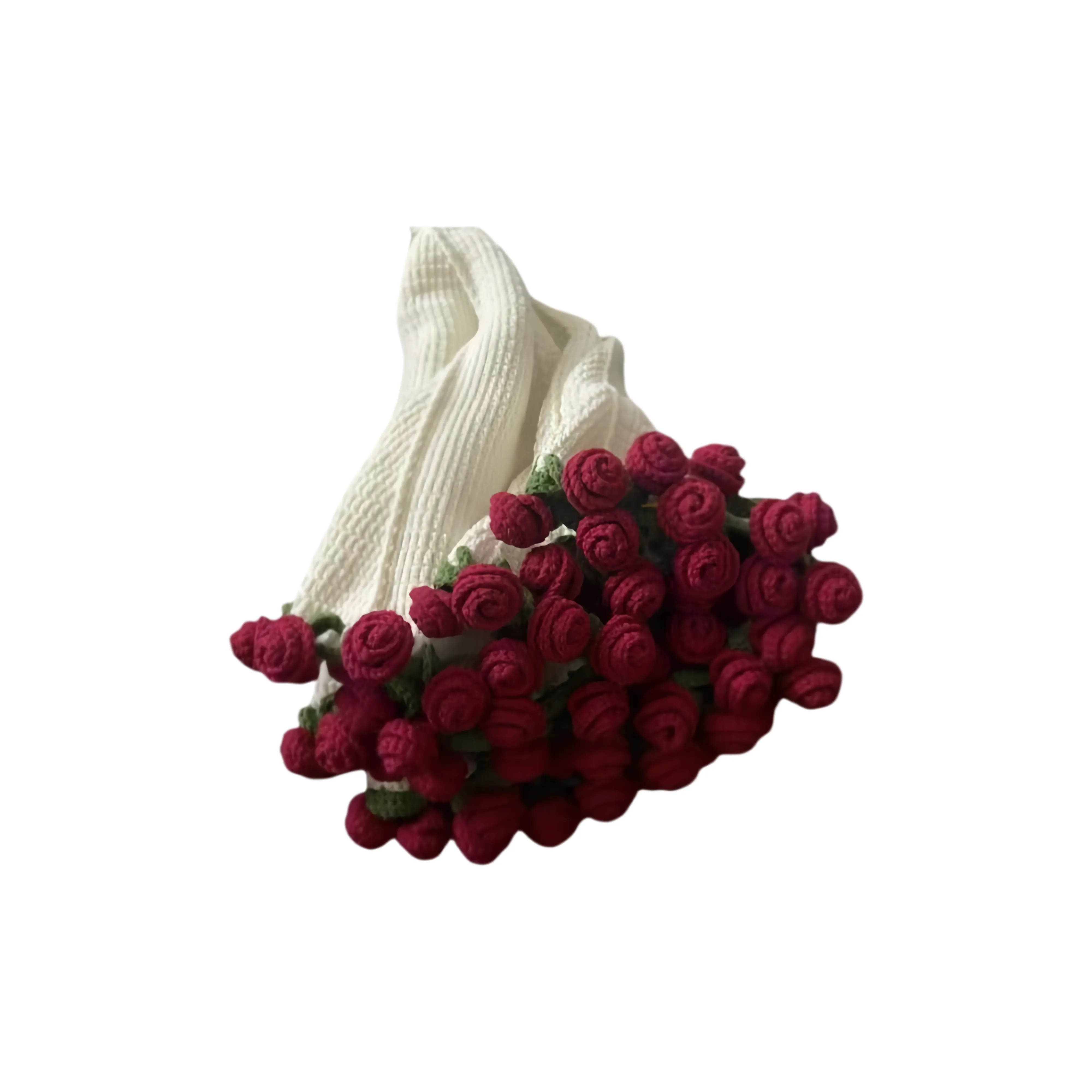 LEVENKENESS Розовый Букет Одеяло Ручная Ткань Вязаные Куклы