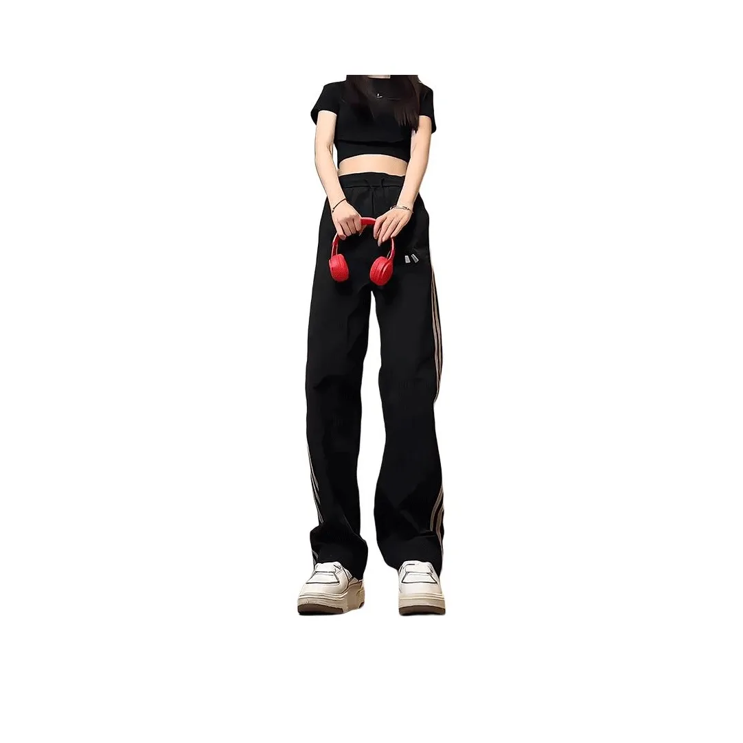 DARK HORSE Design Quick Dry Ankle Length Pants Loose Fit Straight Fit Casual Pants Unisex