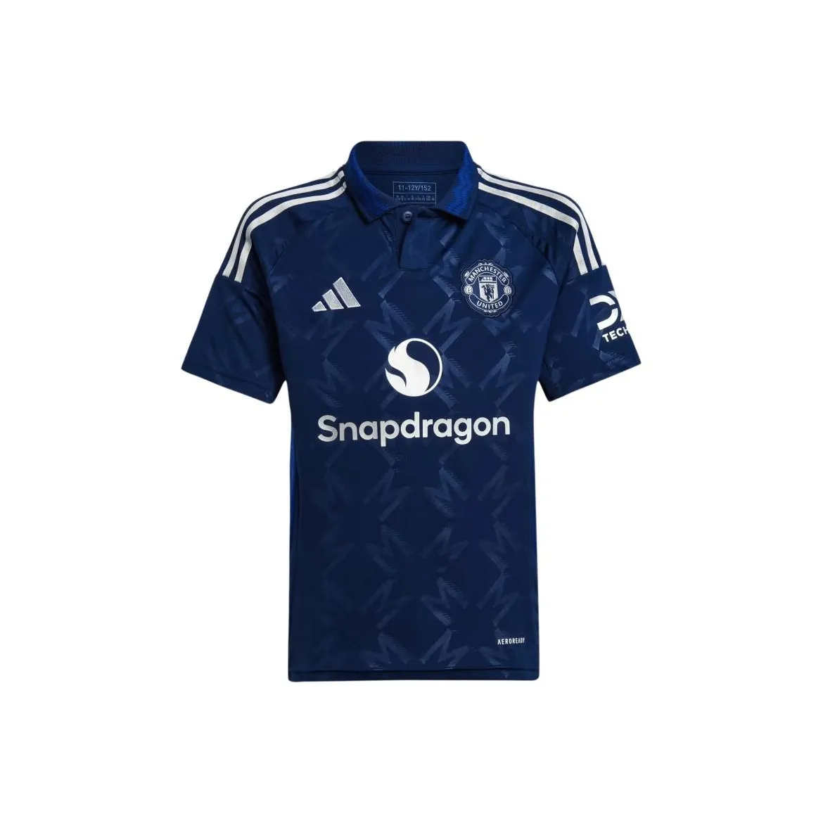 Adidas Детский футбол Джерси Manchester United SS24 Полуночный индиго Подростки