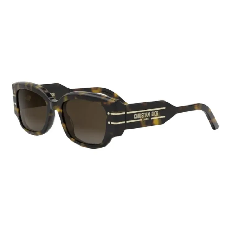 DIOR Rectangular Sunglasses Unisex Brown