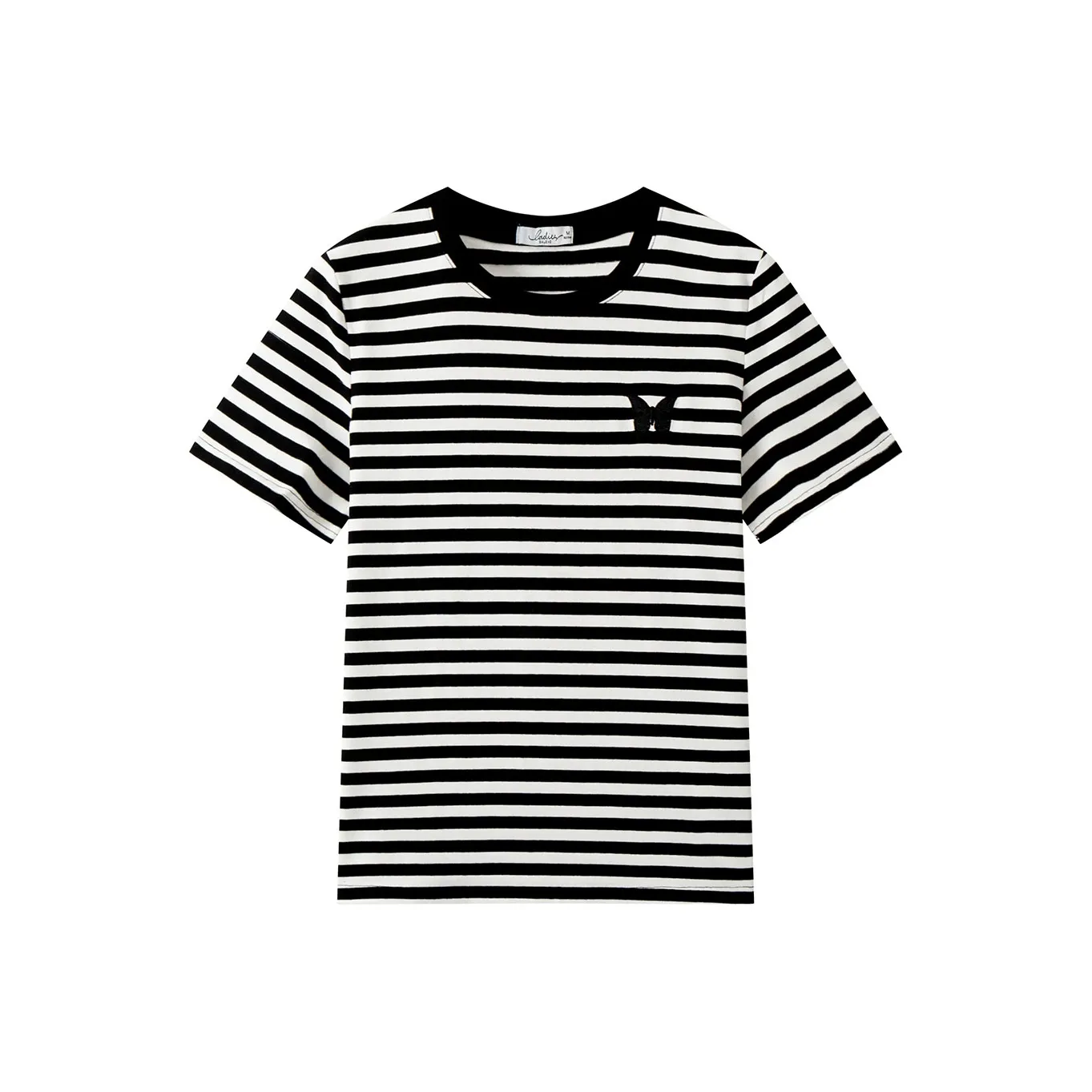 BALENO T-рубашка Летняя Женская Черно-белые Полосы