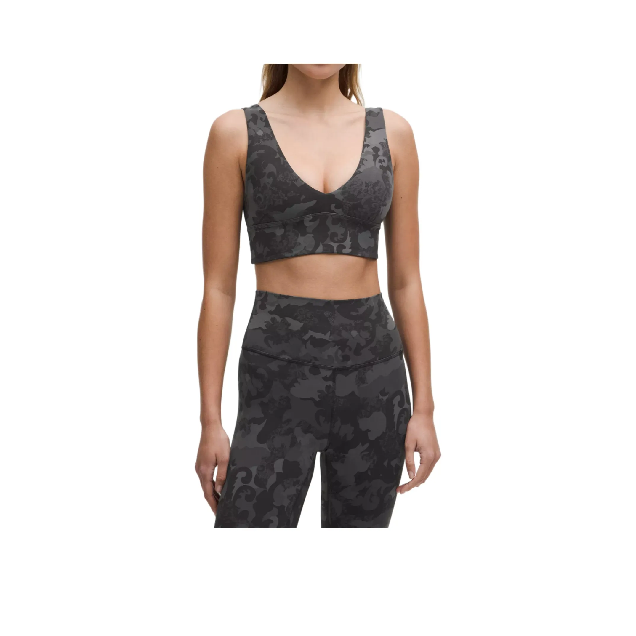 Lululemon Align™ Nulu™ Yoga Женское нижнее белье Черное многоцветное с наследием кружевное черное MULTI