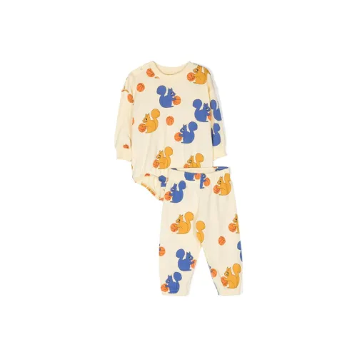 MINI RODINI Одежда Комплекты Желтый Комбинезон+Желтые Повседневные брюки Детская Повседневная спортивная одежда