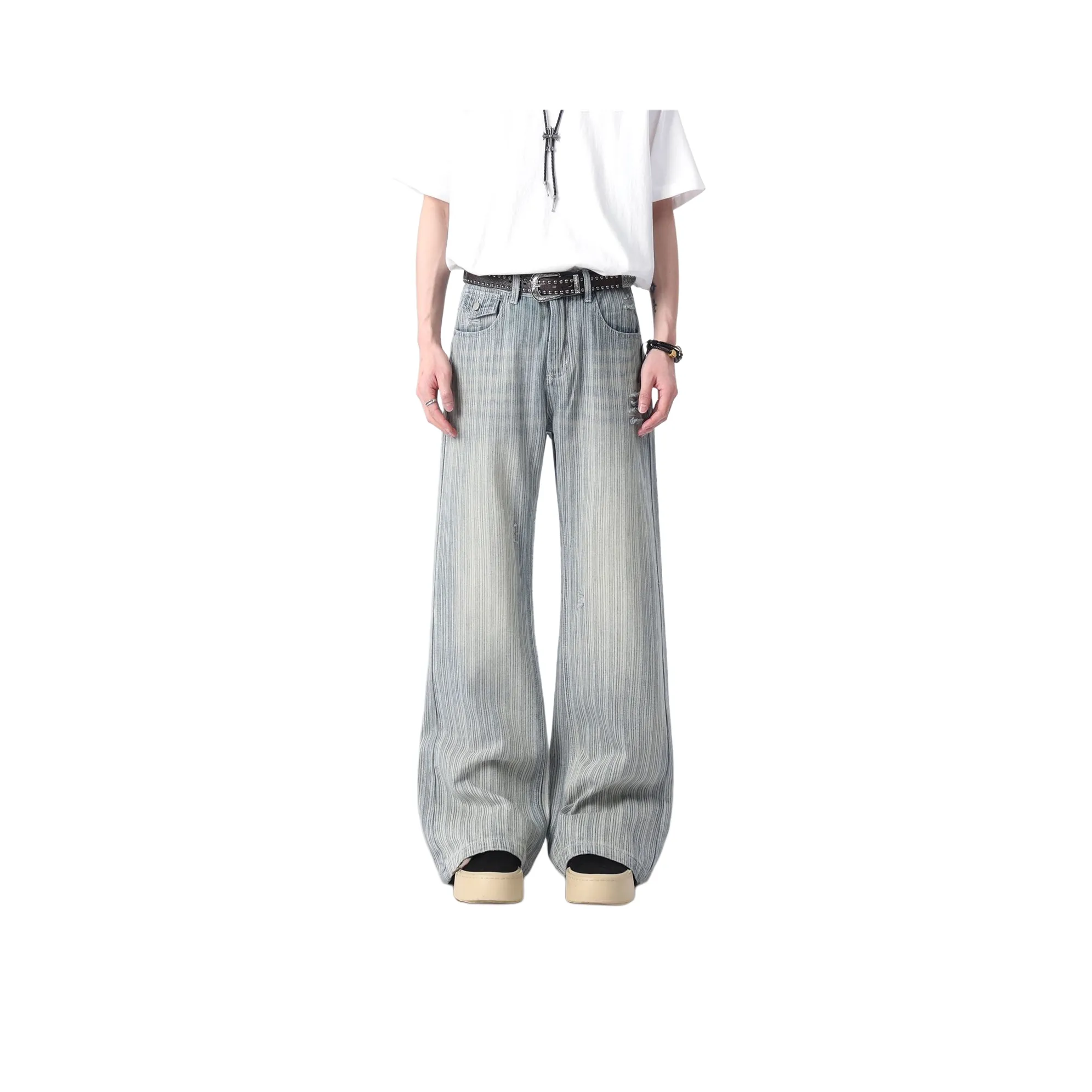 NVRFRGT Jeans Unisex Blue
