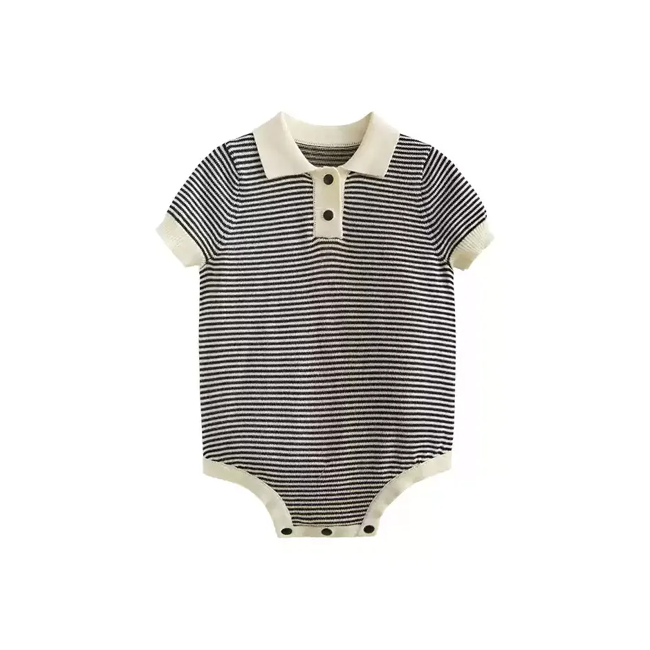 EN HENN Комбинезон Черно-белые полосы для младенцев и малышей