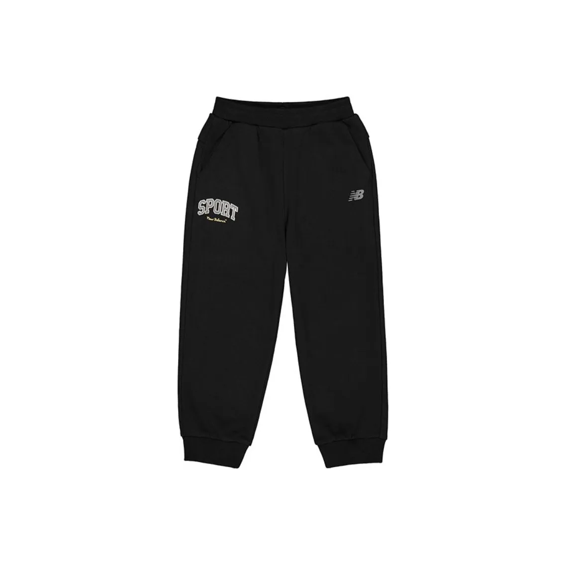New Balance совместный бренд Тренировочные штаны NB для детей 3-7 лет черный