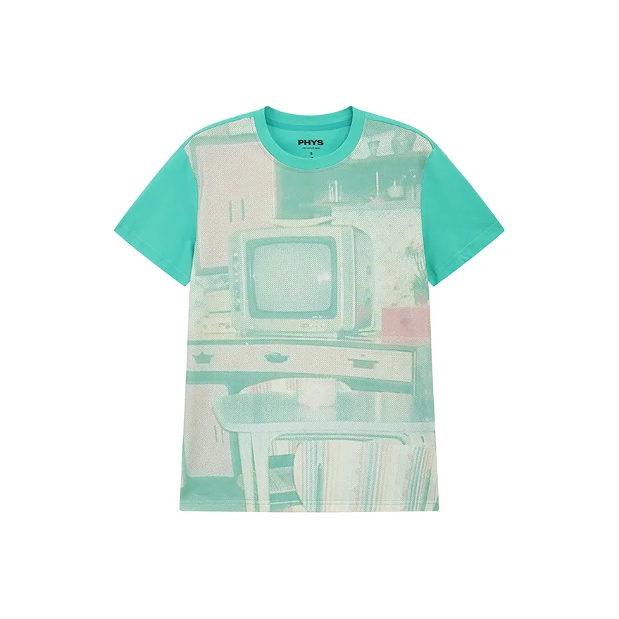 WULISHAONIAN Бирюзовая Унисекс Футболка