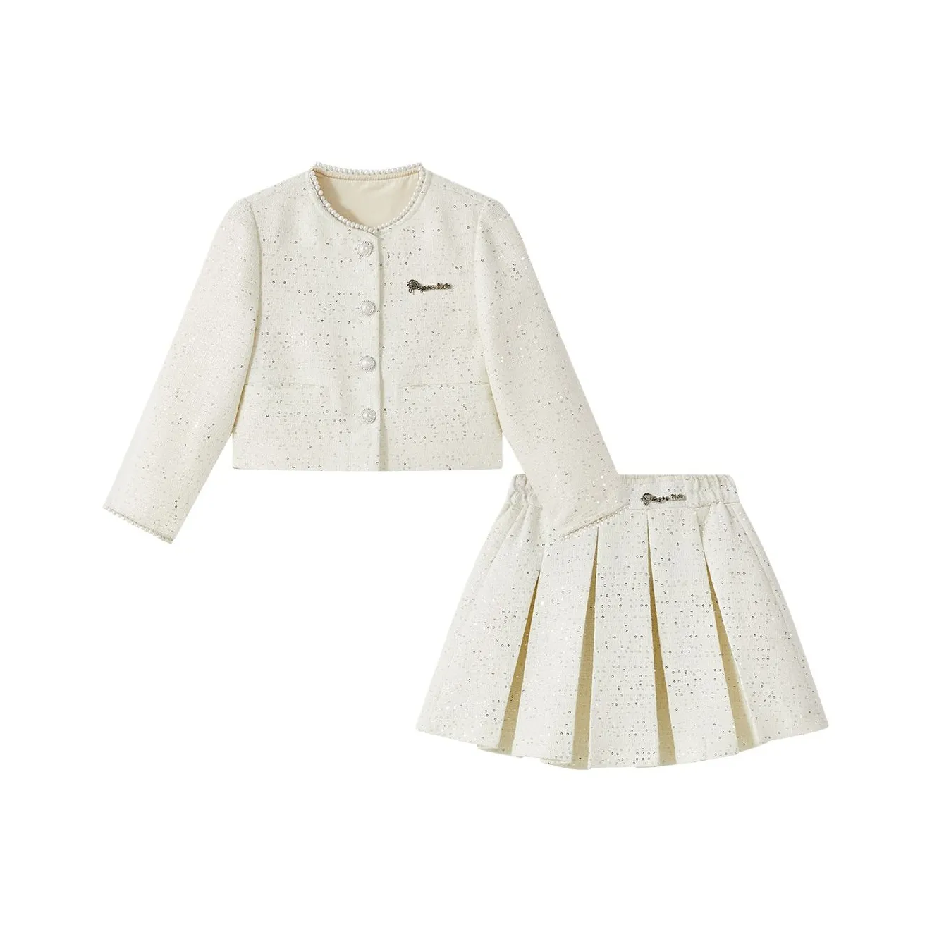 Детский комплект для девочек 3-7 лет Disney с юбкой коллекция Frozen SS25 бежевый