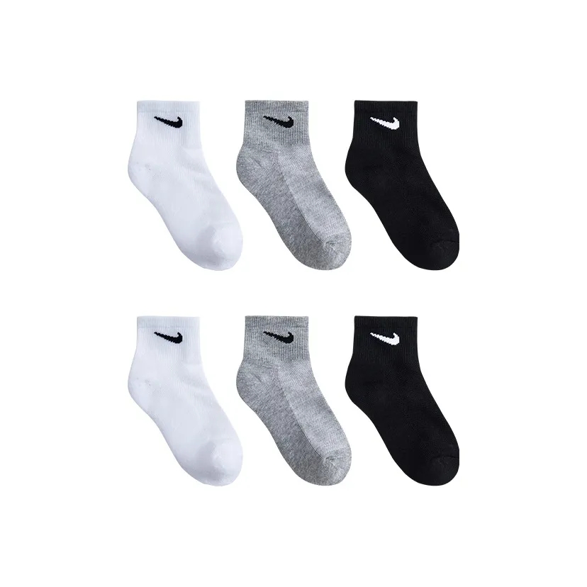 Низкие носки Nike 6 пар белый горный серый для детей 3-7 лет