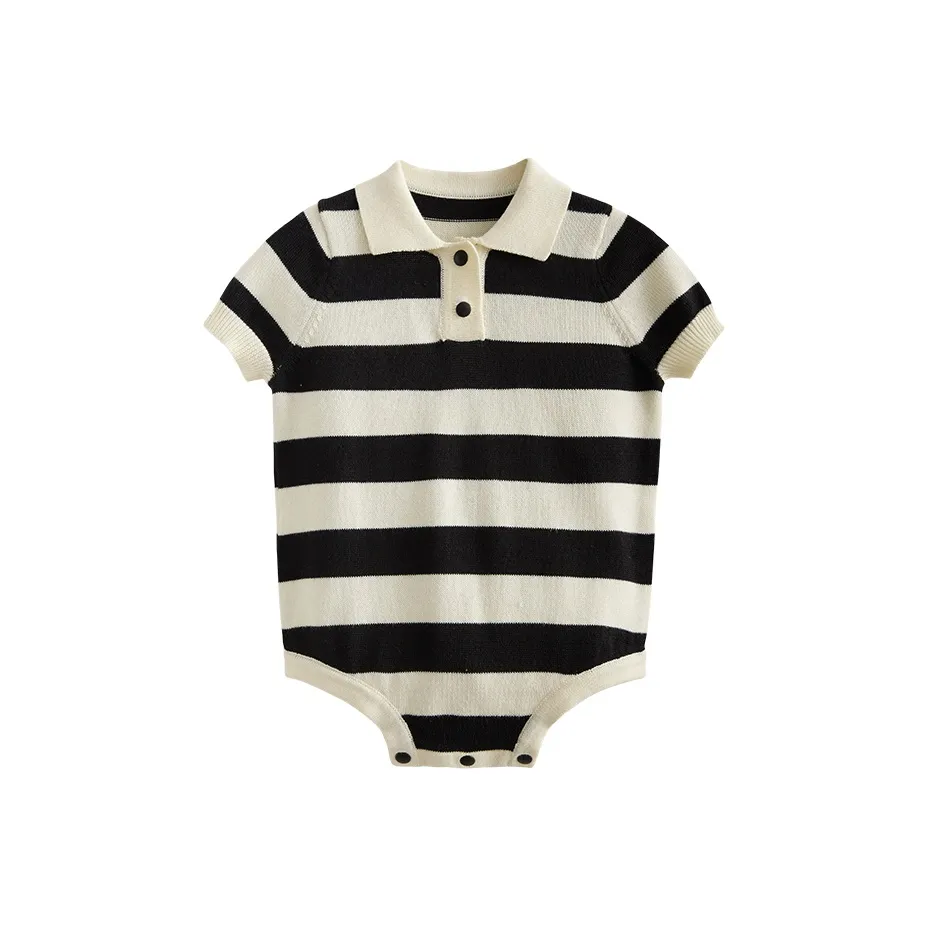 EN HENN Комбинезон Черно-белые полосы для младенцев и малышей