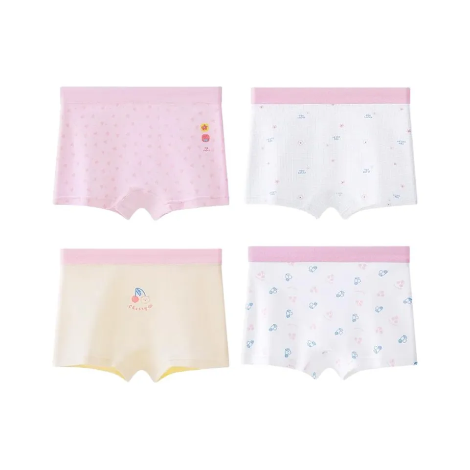 Youyou 1 Point Трусы 4 Пачки [100% хлопок 4 Пачки] [100% хлопок 4 Пачки] Подростки