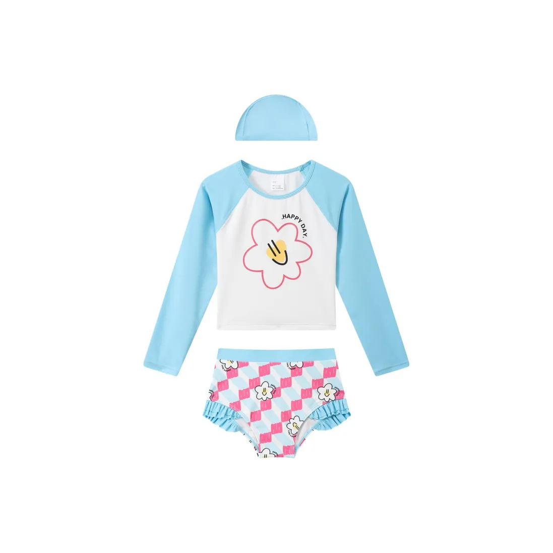 Annil Детский купальник комплект из 3 штук приключение синий подростки