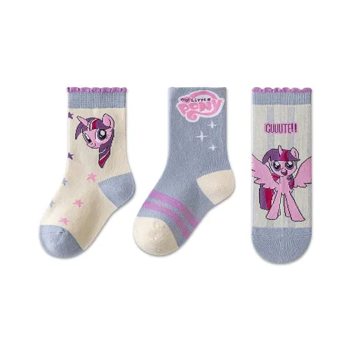 My Little Pony 3 шт Смешанные цвета Детские носки