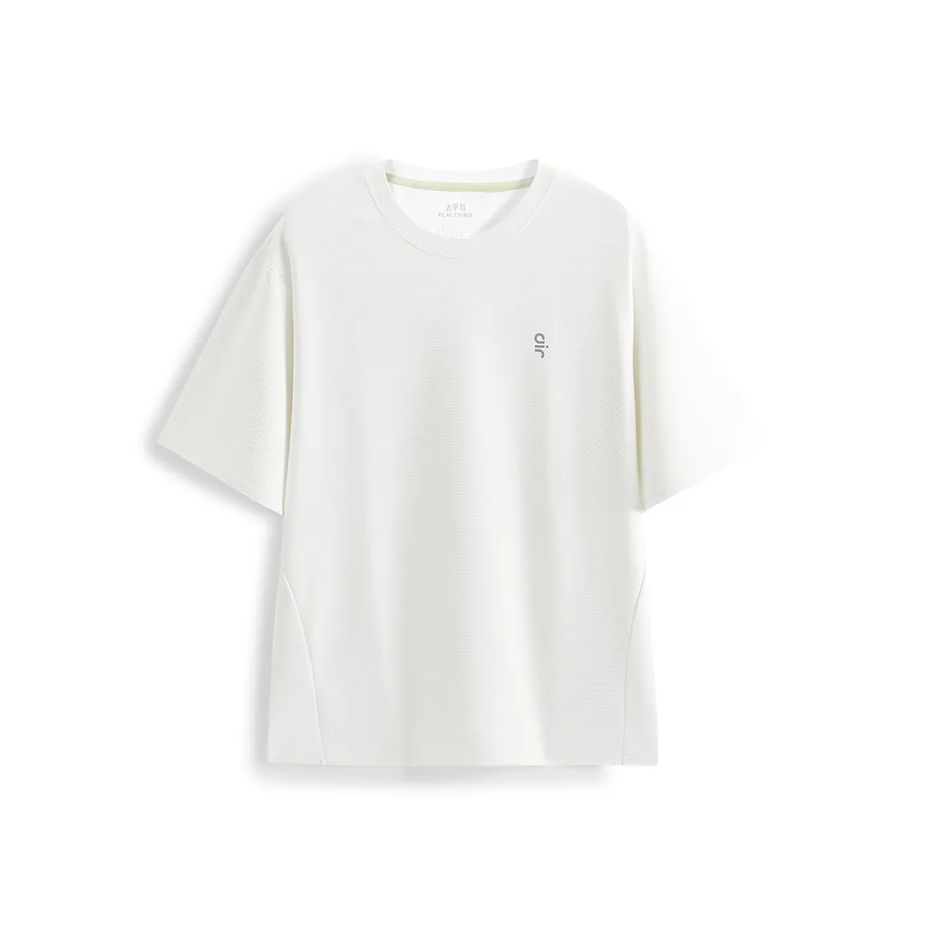 PEACEBIRD MEN Морозно-белый Зеленый 1 Мужская T-рубашка