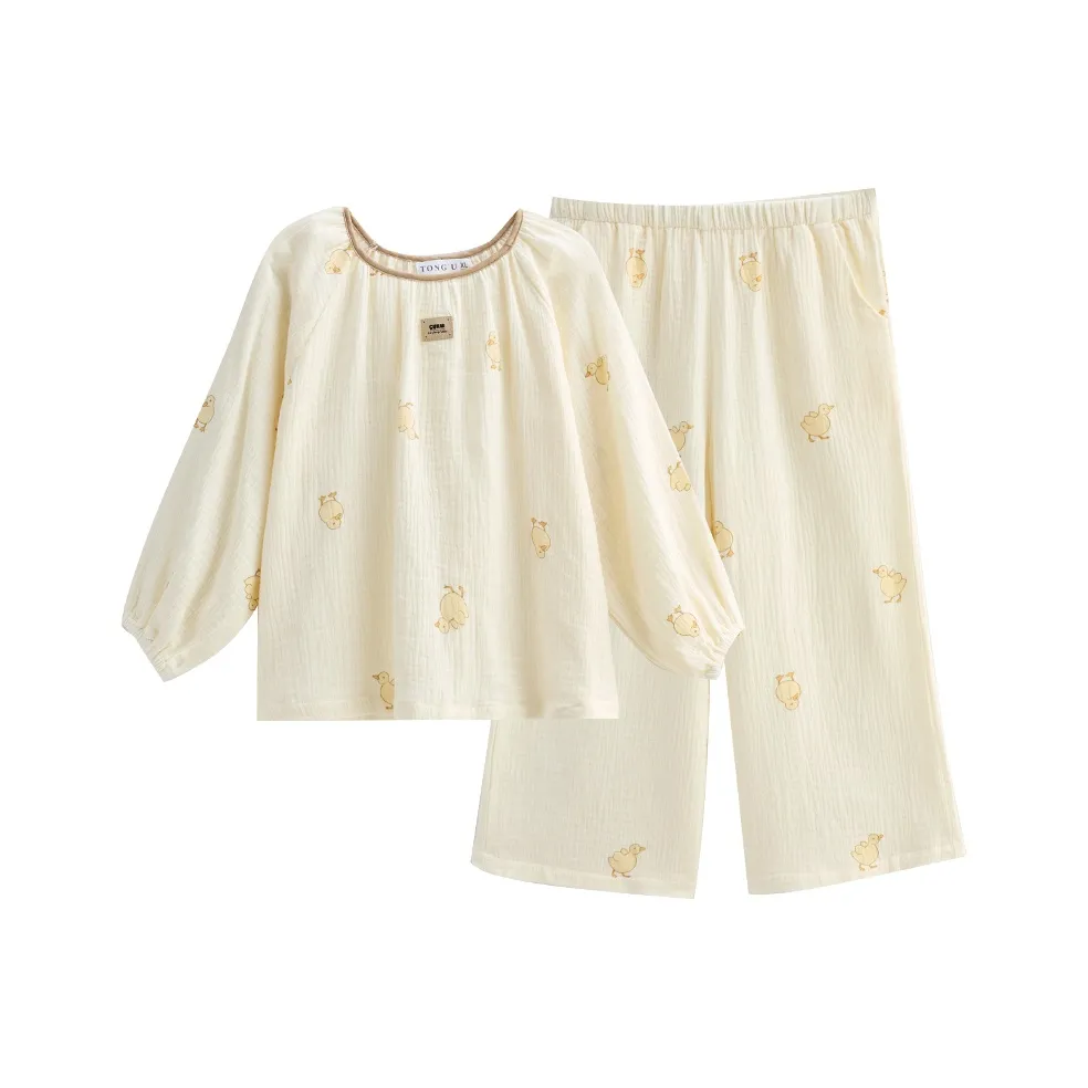 Same Language Домашняя одежда Оранжевый Белый Детский