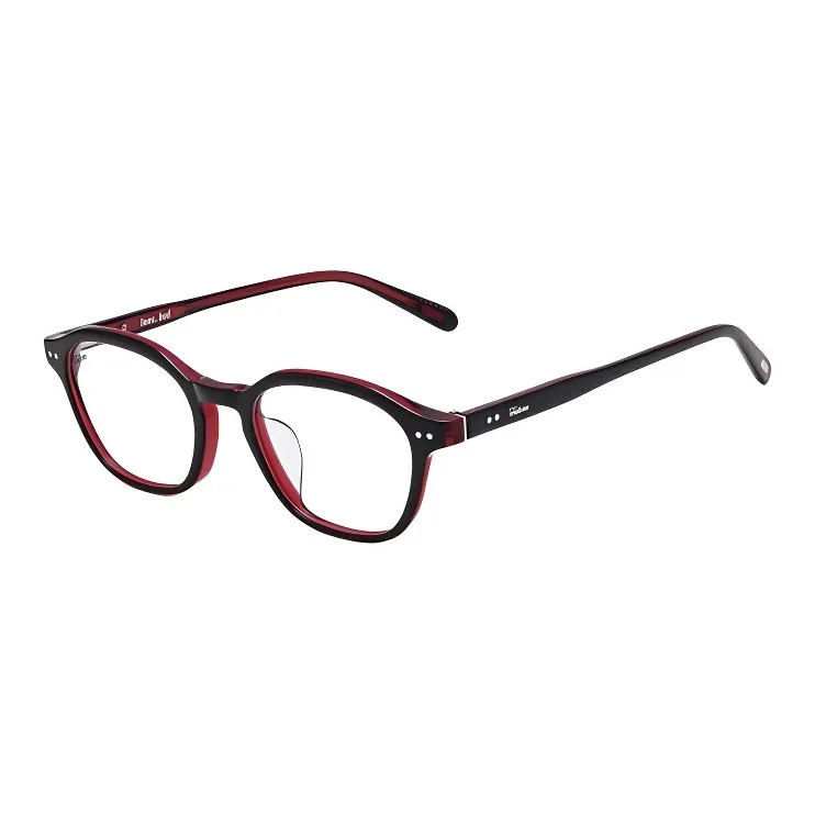 Fakeme Пластиковая оправа Нерегулярная форма Оправа для очков Унисекс Черный Красный